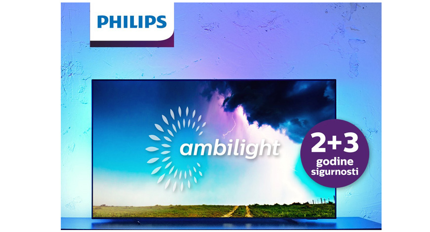 Philips daje produljeno jamstvo za svoje Ambilight televizore